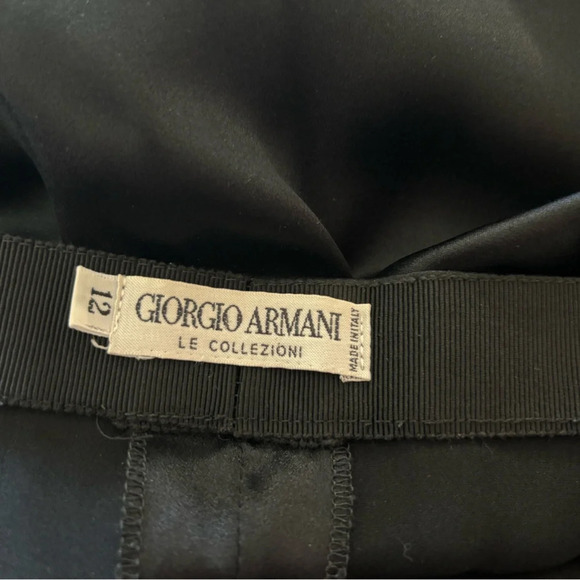 Giorgio Armani Colezzioni Silk Wide Leg Trousers - Picture 8 of 8